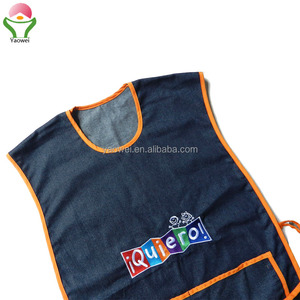 Gilet de travail durable et promotion, nouvelle mode 50 pièces, <span class=keywords><strong>tablier</strong></span> <span class=keywords><strong>personnalisé</strong></span> <span class=keywords><strong>brodé</strong></span> en jean - Product Image 5