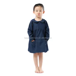 Bebé niño vestidos diseños hecho jean vestidos de bebé niña vestidos