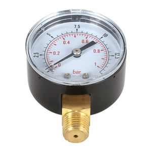 Manômetro hidráulico hf 50mm, medidor de pressão 0 ~ 15psi/<span class=keywords><strong>1bar</strong></span>, com mini medidor de pressão - Product Image 3