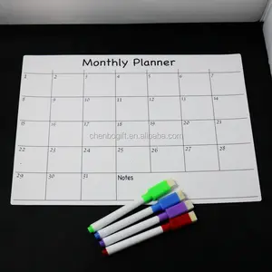 Hot Product Magnetic Monthly Planner Magnetic Calendar Weekly Planner Fridge Magnet Custom A4 A3 Size