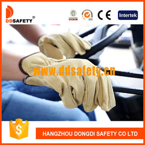 Auto luva de couro en cuir gants <span class=keywords><strong>pilote</strong></span> cuir de porc de sécurité travail <span class=keywords><strong>pilote</strong></span> conduite gants d'hiver ( DLD104 ) - Product Image 4