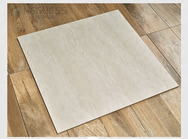 Azulejos de Porcelana Brillante para Piso, 800x800cm, Beige Travertino, para Baño, <span class=keywords><strong>Villa</strong></span>, Acabado Pulido, Vitrificado, Descatalogado - Product Image 4