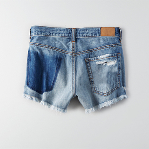 Jeans <span class=keywords><strong>Corti</strong></span> Strappati alla Moda per Ragazze, Pantaloncini Sexy in Denim all'Ingrosso - Product Image 5