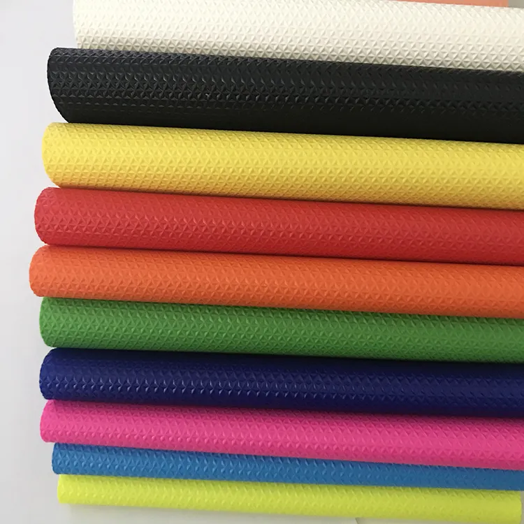 Anti slip grip tessuto al neon di colore del PVC del vinile tessuto per il motociclo e motocross copertura di sede