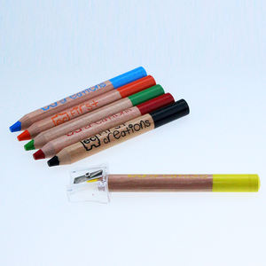 Grande couleur boisée de <span class=keywords><strong>crayons</strong></span> de cire pour les étudiants avec 6 pièces non toxiques dans une boîte en carton - Product Image 1