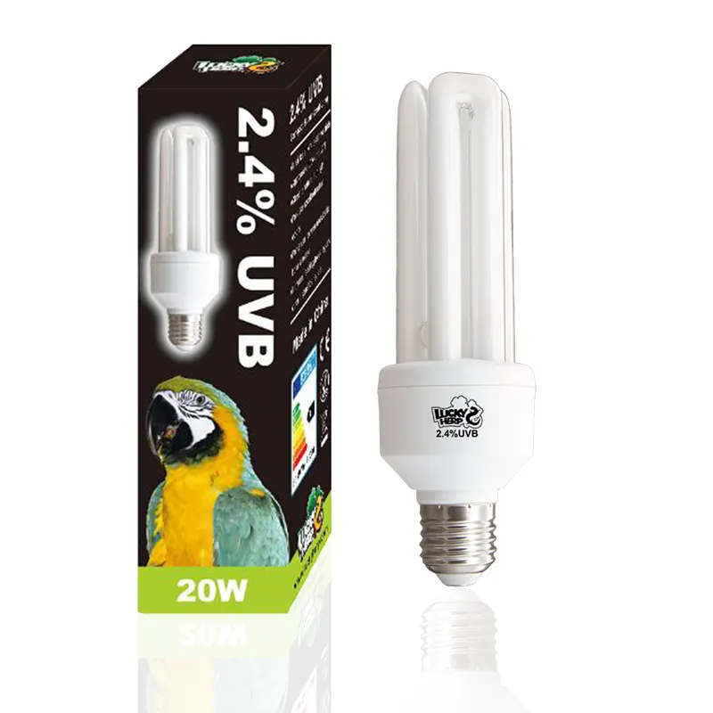 2019 hot sale Bird UVB 2.0 compact fluorescent lamp good for captive parrot fixed to bird cage