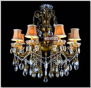Neoclásica de moda de lujo alta calidad de araña de cristal de la vela de la lámpara de la sala de la lámpara pendiente MD8504 - Product Image 1