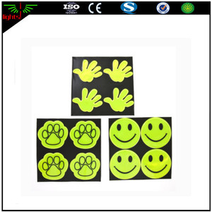 Maßgeschneiderte wasserdichte glow in <span class=keywords><strong>the</strong></span> dark emoji decor aufkleber für kinder und bike scary reflektierende aufkleber - Product Image 5