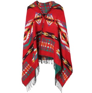 2022 nuovo stile colorato da donna con blocchi <span class=keywords><strong>di</strong></span> colore aperto Poncho davanti scialle in lana - Product Image 2