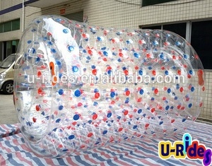 Gioco di sport acquatici trasparente a doppio strato con ruota a rullo per acqua gonfiabile sul gioco di neve - Product Image 2