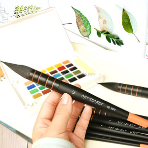 <span class=keywords><strong>Pinceau</strong></span> pour peinture de artiste, brosse à poils <span class=keywords><strong>d</strong></span>'écureuil, ensemble de stylos pour <span class=keywords><strong>aquarelle</strong></span>, fournitures artistiques, pinceaux de dessin, lss65rpy - Product Image 6