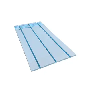 凹槽挤塑聚苯乙烯隔热板，用于地板下供暖系统