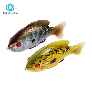 Cheap Hollow Frog Fishing Lures Soft Topwater Baits for Bass