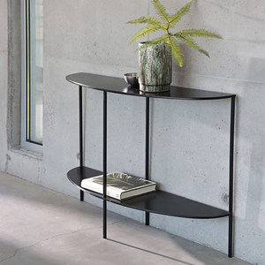 Bắc Âu lối vào hiên Đen wroght sắt bán vòng tròn cong Bàn điều khiển khả năng phòng khách để tùy chỉnh - Product Image 4