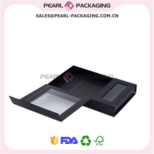 Caja de Empaque para Extensiones de Cabello Estilo Caja de Lujo con Ventana Transparente - Product Image 4