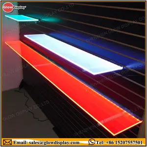 RGB LED مضيئة ديكور رف جدار مع جهاز التحكم عن بعد