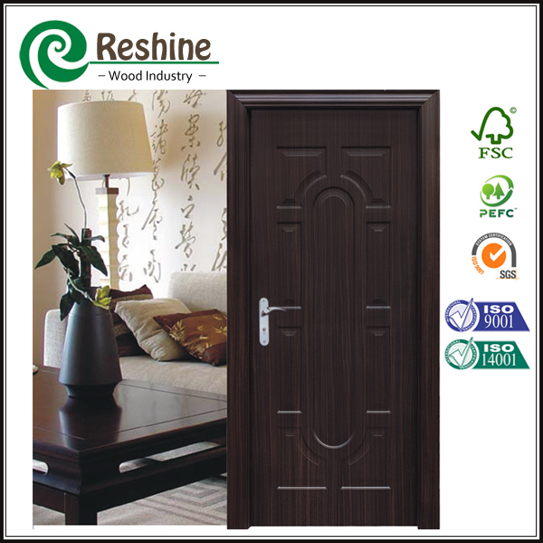 прочной внутренней двери hdf формованные двери меламина