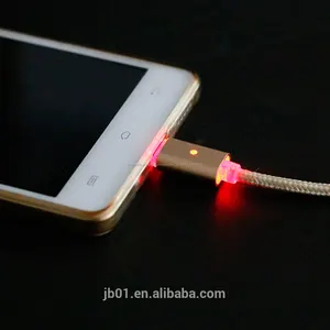 2017 Nuevo Diseño de Banco de la Energía del USB Cable de Carga Cable USB con Luz Led