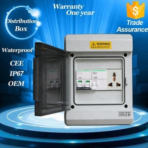 MCB panel dış mekan kablosu güç anahtarı kutusu elektrik endüstriyel dağıtım kutusu 6way 12way abs su geçirmez bağlantı kutusu - Product Image 6