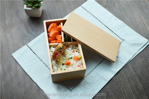 Boîte à lunch japonaise en bois, boîte à lunch pour enfants, boîte à lunch bento, boîte à lunch pour étudiants, récipient alimentaire <span class=keywords><strong>mtl</strong></span> - Product Image 3