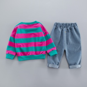 ชุดเสื้อผ้าสำหรับเด็กทารกแรกเกิด,ชุดบูติกสำหรับฤดูใบไม้ร่วงแบบใหม่2ชิ้น - Product Image 5