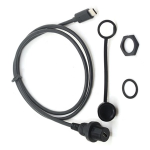 Impermeabile IP67 tipo C cavo <span class=keywords><strong>USB</strong></span> C <span class=keywords><strong>maschio</strong></span> a <span class=keywords><strong>femmina</strong></span> pannello adattatore di montaggio estensione resistente all'acqua per stampante IOS Computer - Product Image 2
