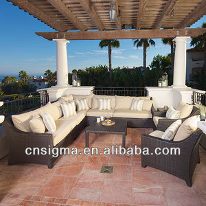 Novedades: 2015 La mitad Sofá Ronda juegos de muebles de <span class=keywords><strong>rattan</strong></span> Deluxe <span class=keywords><strong>Patio</strong></span> - Product Image 1