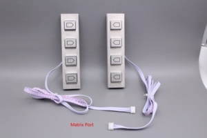 Customized 4 Keys IP65 Waterproof Stainless Steel Industrial Metal Function ATM <strong>Keypad</strong> With USB Port