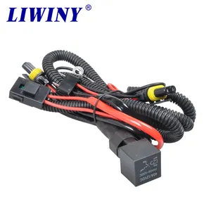 12V Car HID Xenon Light Relay harness strengthen cables H7 accessories relay harness