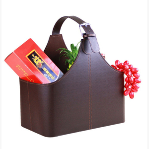 Cesta de Regalo Navideña de Cuero PU de Alta Gama para Alimentos, Proveedor Chino - Product Image 2