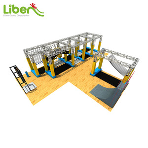 Liben ninja <span class=keywords><strong>curso</strong></span> dodgeball profesional <span class=keywords><strong>de</strong></span> interior trampolín comercial niños trampolín fitness - Product Image 2