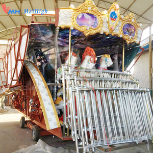 Bambini Smontabile <span class=keywords><strong>Carousel</strong></span> Merry-Go-Round con Rimorchio Elettrico Portatile - Product Image 2
