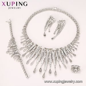 Set-271 Joyería Xuping, Conjunto de Joyería de Lujo con Diamantes para Boda, Color Oro Blanco, Conjunto de Joyería de Aleación con Circonita de Alta Gama para Mujer - Product Image 6