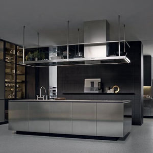 Vermonhouzz 모듈 맞춤형 레스토랑 알루미늄 주방 캐비닛 유리 제조 - Product Image 2