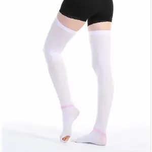허벅지 높은 중국 공장 무릎 안티 색전증 스타킹 검사 구멍