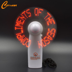 Venta caliente de China al por mayor portátil Led mensaje intermitente barato ventilador de mano - Product Image 5