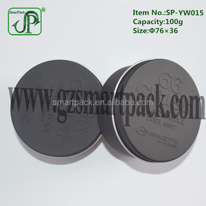 100g Straght Base <span class=keywords><strong>Mate</strong></span> Negro <span class=keywords><strong>Lata</strong></span> De Aluminio con Tapa - Product Image 4