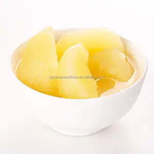 Comida enlatada de la famosa marca China, fruta enlatada, manzana, dados en sirope ligero en 880g