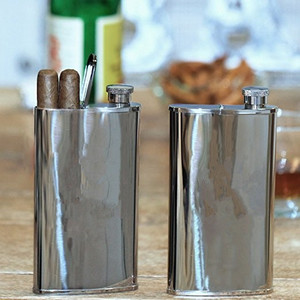 ส่วนบุคคลขวดสแตนเลสที่มีในตัวกรณีซิการ์ - Product Image 3