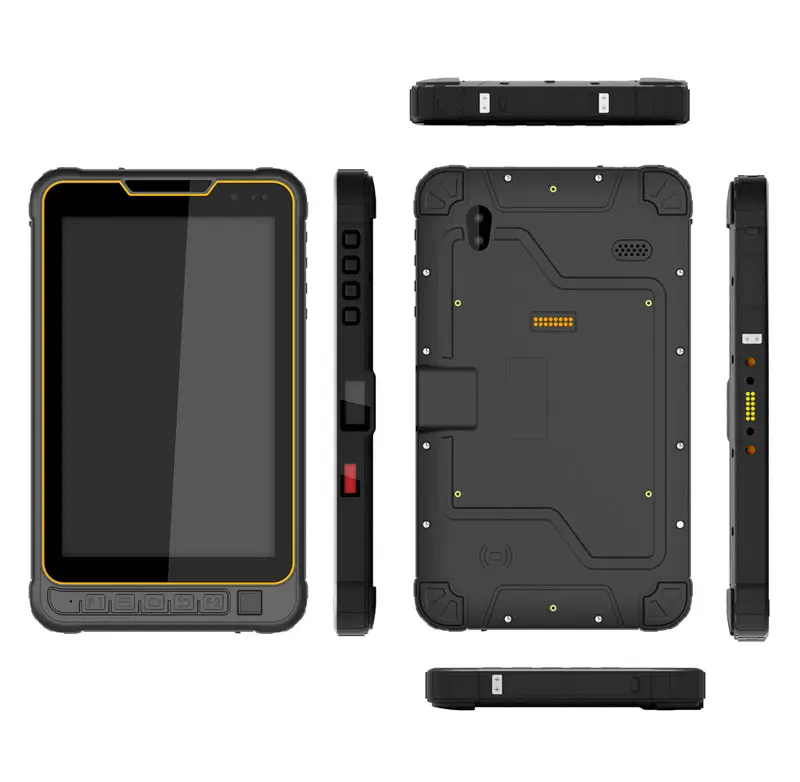 ราคาถูก Highton 8 นิ้ว Qualcomm MSM8953 Octa - core กันน้ำทนทานเม็ด Android ทนทานแท็บเล็ต 2D Barcode Scanner UHF RFID