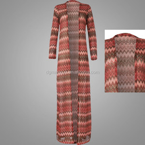Surtidor de China Ropa Al Por Mayor Kimono Kimonos Túnica Rosa Islámico Musulmán Larga Para Las Mujeres - Product Image 2