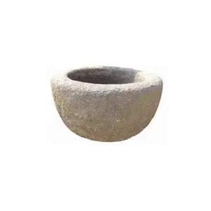 Basalt Pots for Plants Outdoor Stone Flower Pots Granite Planter