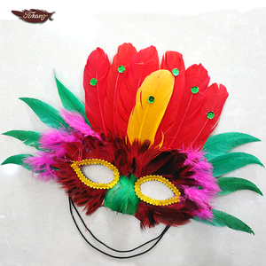 Máscara de Carnaval Brasileña para Niñas con un Diseño Muy Hermoso para Fanáticas del Festival - Product Image 4