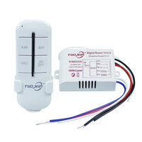 Điều Khiển Từ Xa Không Dây Bật/Tắt 220V Đèn Ánh Sáng Kỹ Thuật Số Không Dây Tường Từ Xa Chuyển Receiver Transmitter Cho Đèn LED