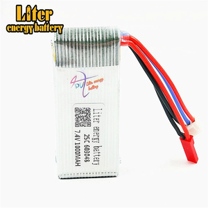 603048 7.4 V 1000 mAH 25C Lipo Pil MJXRC X600 F46 X601H JXD391V uçak 7.4 V 1000 mAH 2 S Lipo pil 7.4 JST fiş - Product Image 4