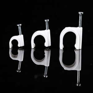 Cordon de câble électrique plat, 12 pièces, clips de fils en plastique - Product Image 5