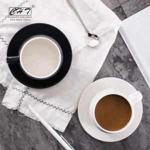 Äthiopische türkische Luxus Öko große Trink café Espresso Tee Kaffeetassen Untertasse Set Druck benutzer definierte - Product Image 3