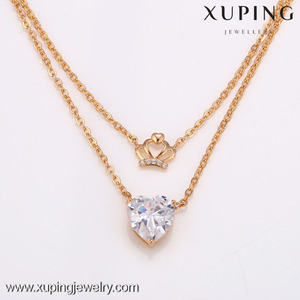 42018-2021 New Arrive Hot Sale 18k <strong>Gold</strong> Heart Necklace Women <strong>Costume</strong> <strong>Jewelry</strong> - Product Image 2