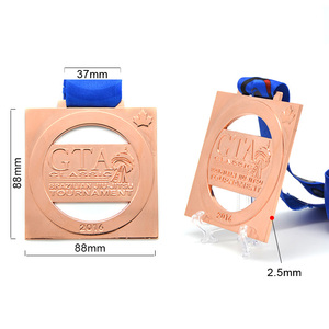Jitsu torneo emboss square arena efecto medalla - Product Image 6