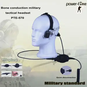 Tactique militaire casque écouteur technologie de Conduction osseuse PTE-570